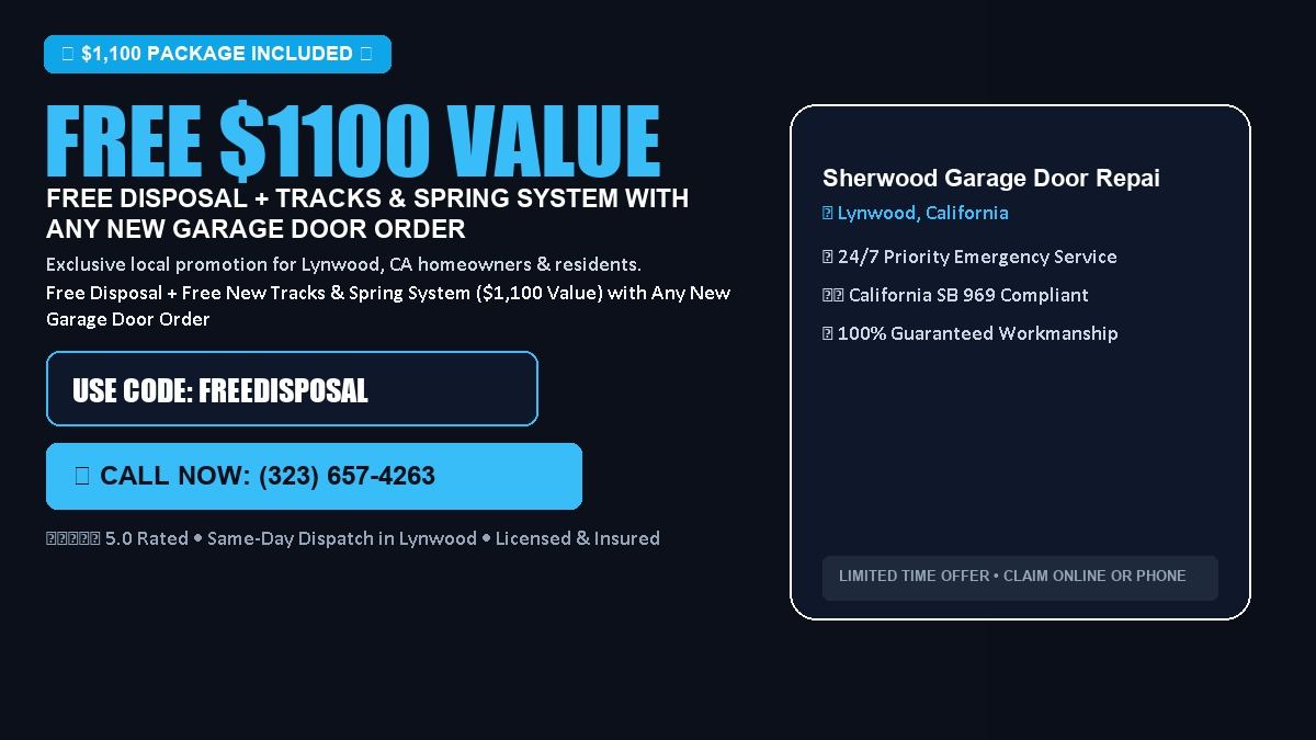 Sherwood Garage Door Repair FREE Haul-Away & Heavy-Duty Tracks with New Door